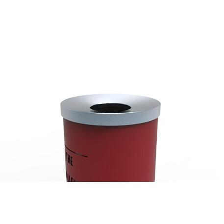 Metal litter bin 80L 'STF/21-07-08MDL'