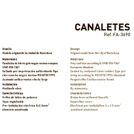 Fontanny do picia na świeżym powietrzu 'Canaletes'