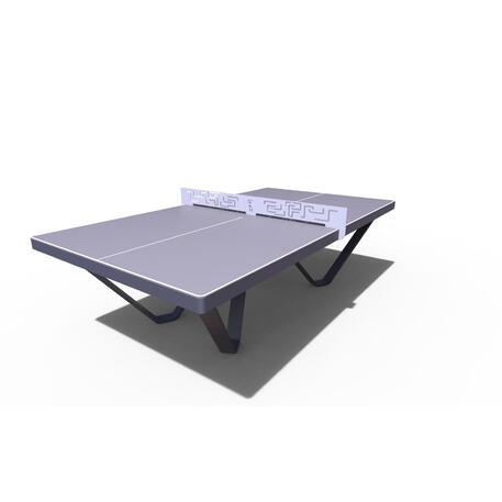 Corten steel or painted metal tennis table with play box 'STF/22-13-13'