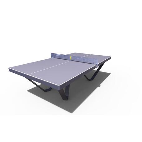 Corten steel or painted metal tennis table with play box 'STF/22-13-13'