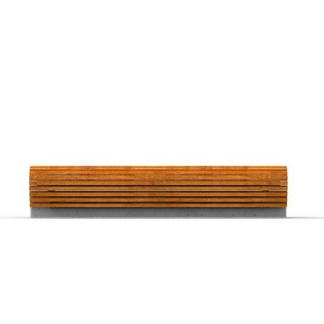 Lauko / Vidaus betoninis suolas be atlošo su sėdima dalimi iš IROKO medienos 'STF/20-02-35MDL'
