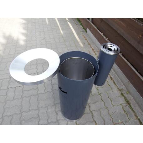 Metal litter bin 'STF/20-07-26MDL'