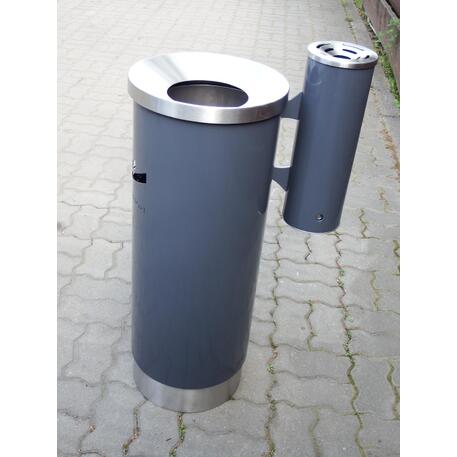 Metal litter bin 'STF/20-07-26MDL'