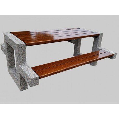 Concrete bench + table 'BR/SG030/MDL'