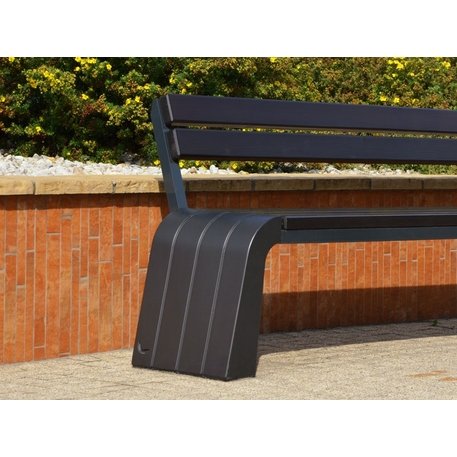 Panchina in cemento con schienale 'Vega Design'