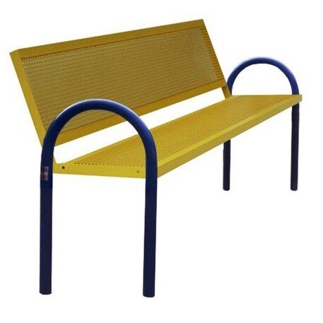 Metal bench 'STEEL_BD/L129/MDL'