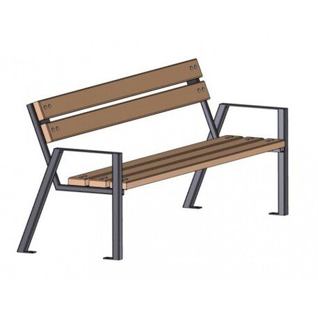 Metal bench 'ALDER_BD/L018/MDL'