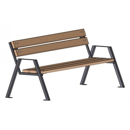 Metal bench 'ALDER_BD/L017/MDL'