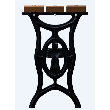 Lauko / Vidaus metalinis klasikinio stiliaus suolas, Alksnio medienos apdaila 'Alksnis_BD/L080/MDL'