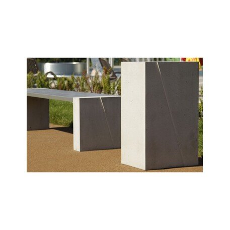 Concrete litter bin '35x45xH/75cm / 50L'