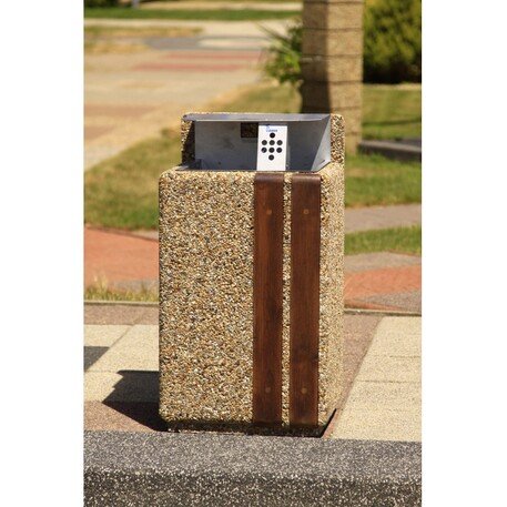 Concrete litter bin '45x40xH/83cm / 60L'