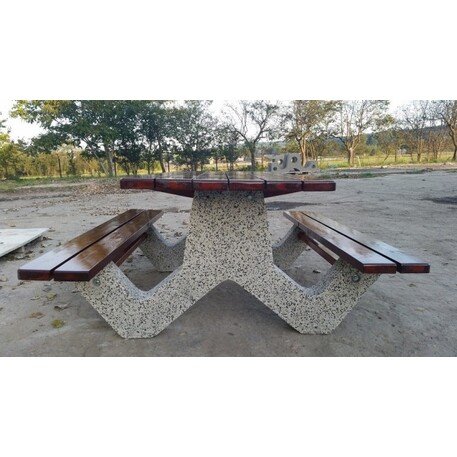 Concrete bench + table 'BR/SG049/MDL'