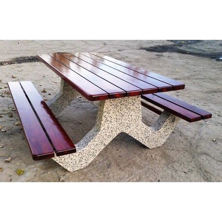 Concrete bench + table 'BR/SG049/MDL'