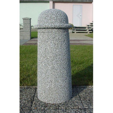 Betoninis atitvėrimo stulpelis apdirbtas granito skaldele 'Ø30x75cm'