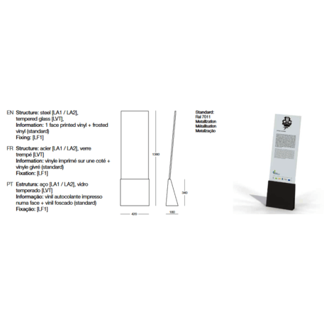 Information stand / Display board 'Totem/VDI'