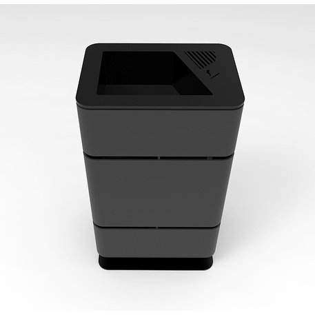 Metal litter bin 'Ash / 50L'