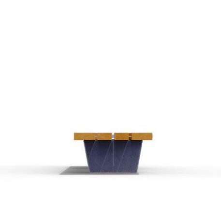 Concrete bench + flowerpot 'STF/20-02-47_01/MDL'