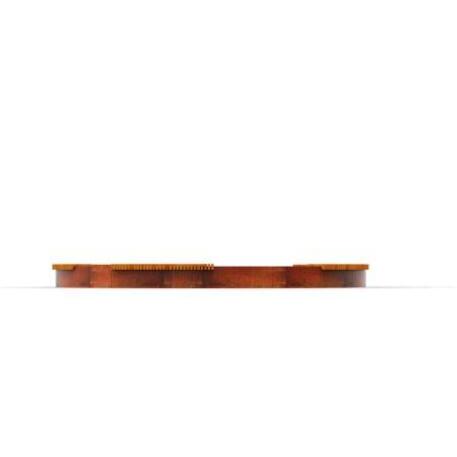 Lauko / Vidaus medinis suoliukas iš IROKO medienos su vazonu 'STF/20-02-11_01/MDL'