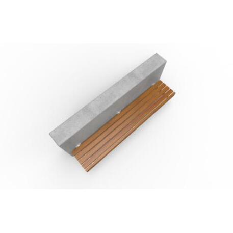 Metalinis suolas su sėdima dalimi iš IROKO medienos 'STF/18-02-68/MDL'
