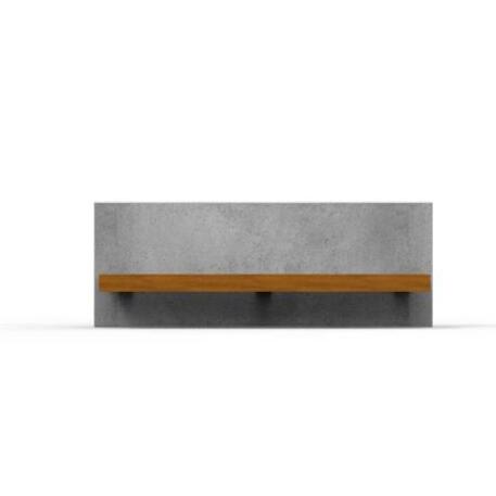 Concrete bench with backrest 'IROKO_STF/18-02-68MDL'
