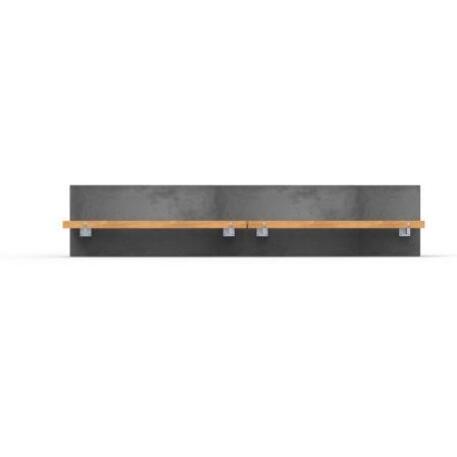 Concrete bench with backrest 'IROKO_STF/13-02-52MDL'