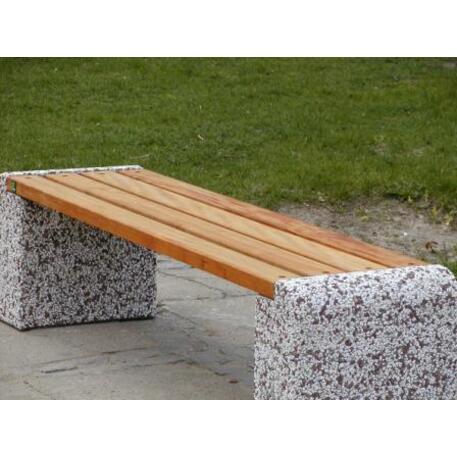 Concrete bench without backrest 'IROKO_ 'STF/08-02-02MDL'