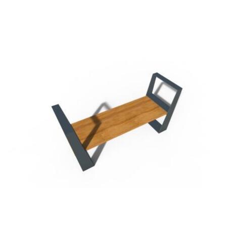 Metal bench without backrest 'IROKO_STF/23-02-11MDL'