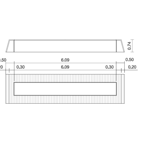 Lauko / Vidaus modulinis metalinis suolas be atlošo su IROKO medienos apdaila 'STF/20-02-28MDL'