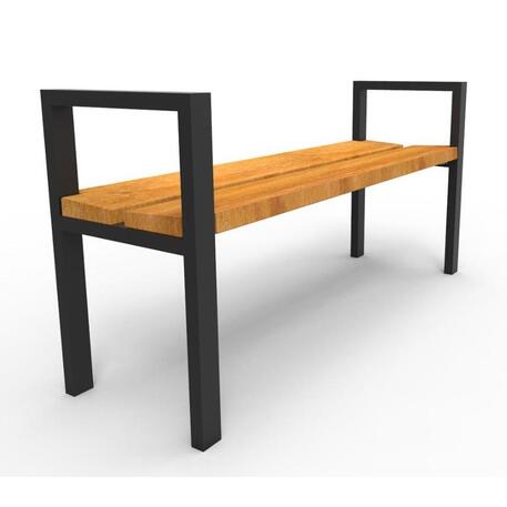 Metal bench without backrest 'IROKO_STF/04-01-02MDL'