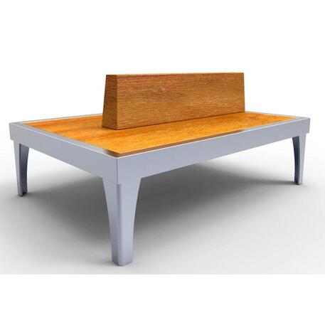 Metal bench with backrest 'IROKO_STF/20-04-13MDL'