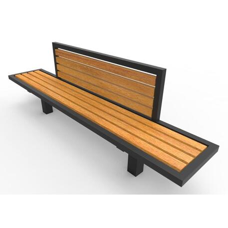 Metal bench with backrest 'IROKO_STF/19-04-65MDL'