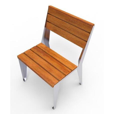 Metal bench with backrest 'IROKO_STF/19-04-52MDL'