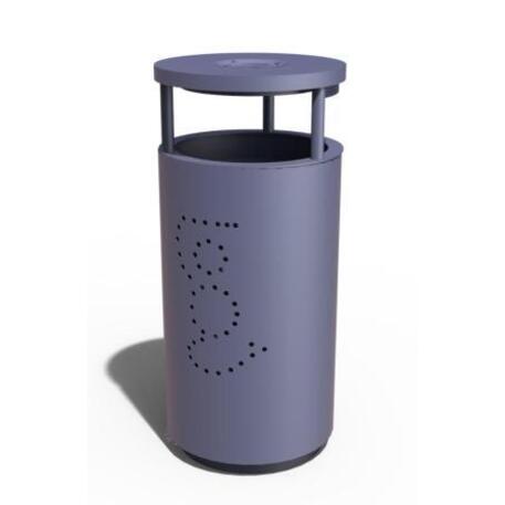 Metal litter bin 'STF/22-07-05/40L'