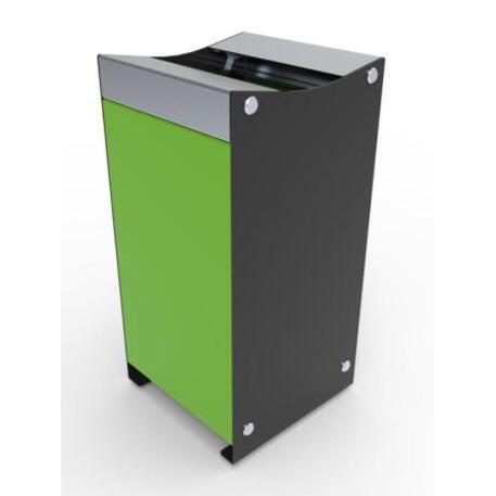 Metal litter bin 'STF/20-07-25/60L'