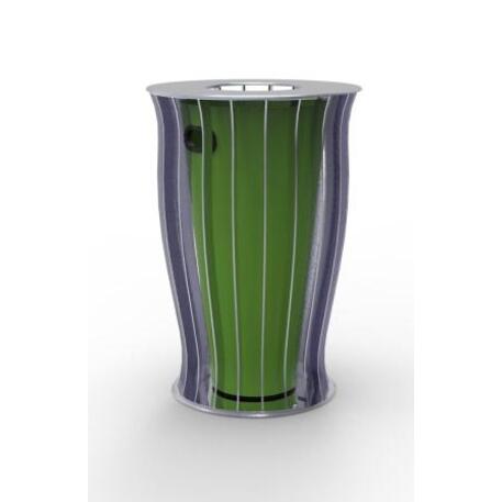 Metal litter bin 'STF/19-07-31/50L'