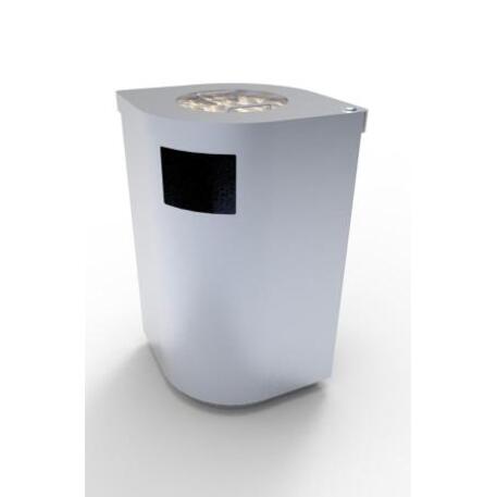 Metal litter bin 'STF/19-07-27/55L'