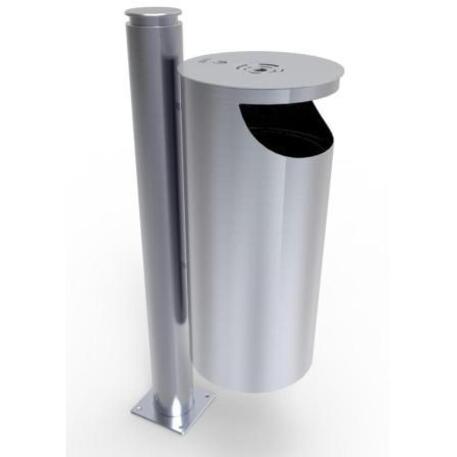 Metal litter bin 'STF/19-07-17/70L'