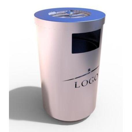 Metal litter bin 'STF/19-07-16/70L'