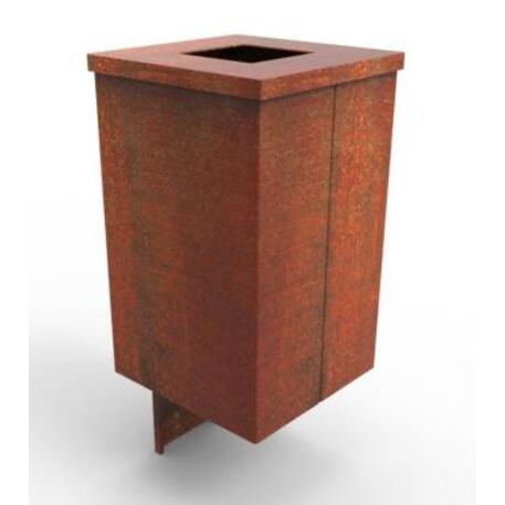 Metal litter bin 'STF/18-07-65/60L'