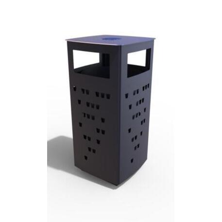 Metal litter bin 'STF/18-07-53/60L'