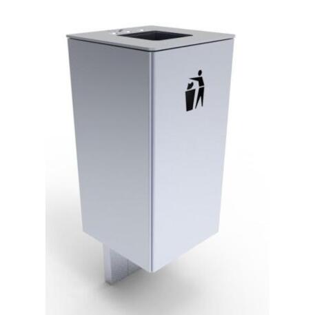 Metal litter bin 'STF/18-07-37/40L'