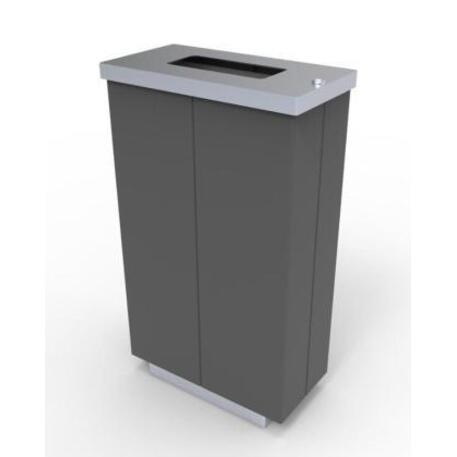 Metal litter bin 'STF/18-07-19/45L'