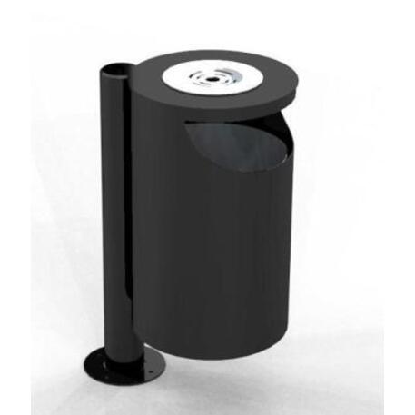 Metal litter bin 'STF/18-07-16/50L'