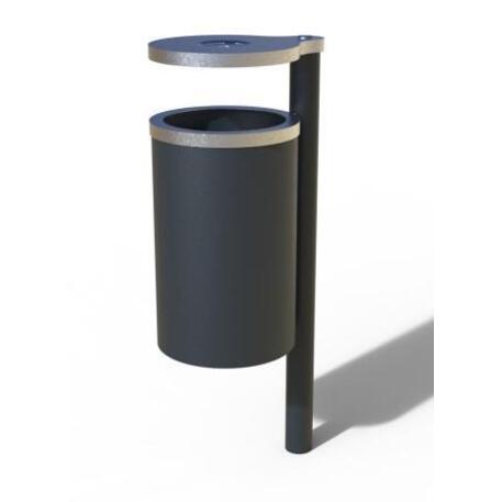 Metal litter bin 'STF/18-07-02/45L'