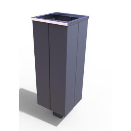 Metal litter bin 'STF/13-07-86_02/40L'