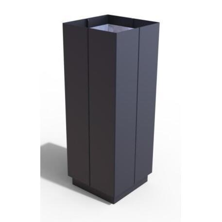 Metal litter bin 'STF/13-07-86/50L'