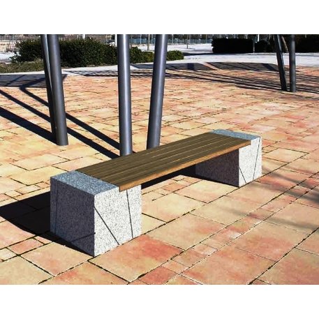 Natural granite bench 'Arroas'