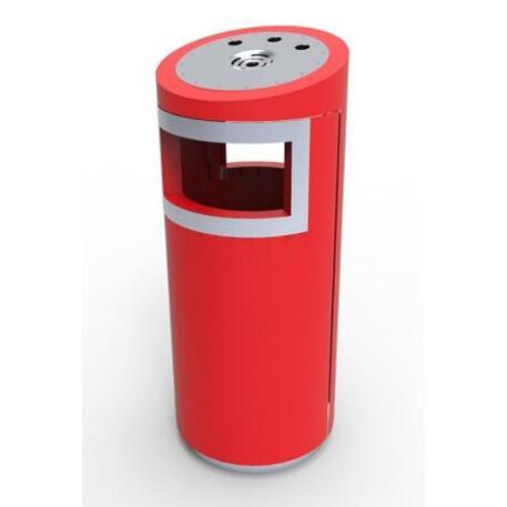 Metal litter bin 'STF/13-07-41/50L'