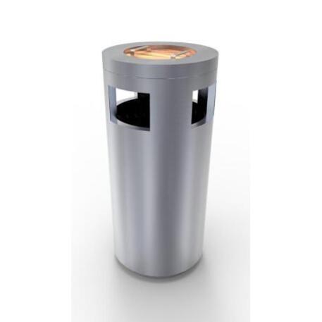 Metal litter bin 'STF/13-07-33/80L'