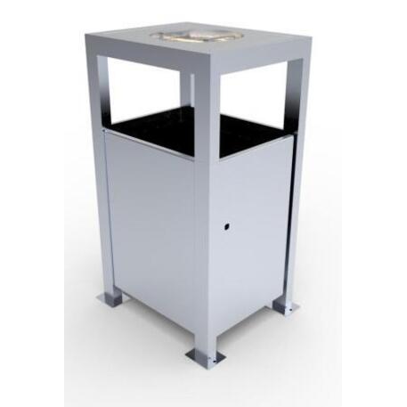 Metal litter bin 'STF/13-07-29/50L'